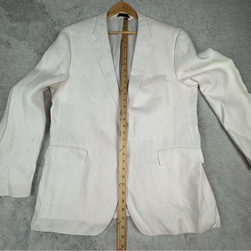 Hugo Boss White Linen Blend Sport Coat Blazer - Picture 12 of 16